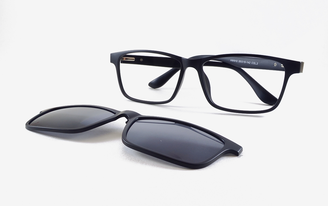 monture lunette avec clip solaire