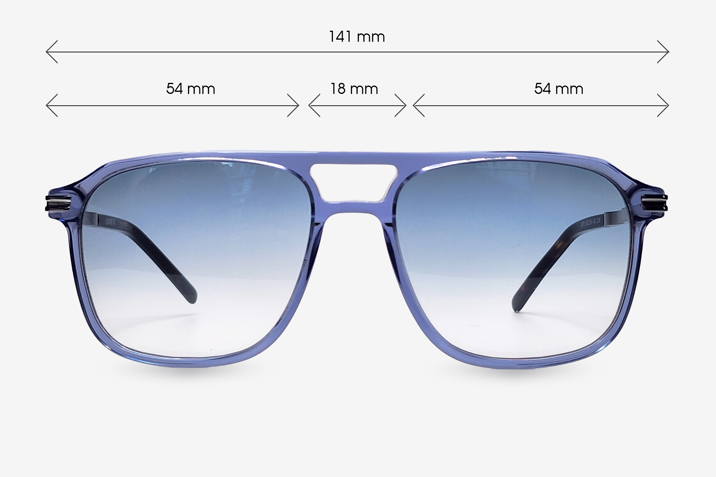 Lunettes De Soleil BLESS Duo Franges Chaîne Noire - Aviateur - Sans Lentille - Rare