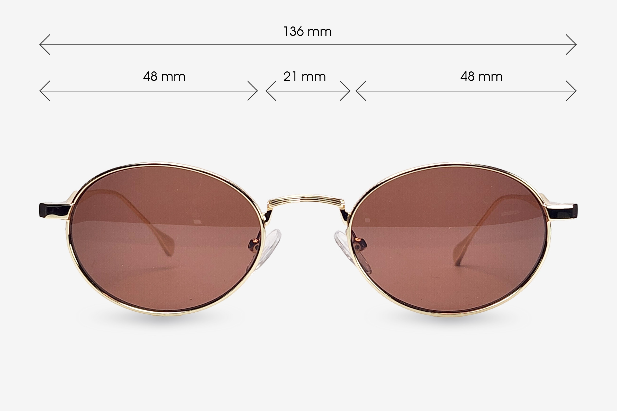 Casey Lunettes ovales en métal